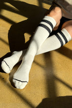 Load image into Gallery viewer, Knee High Boyfriend Socks: Cream