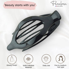Load image into Gallery viewer, French Large Slide-In Hair Claw: Black