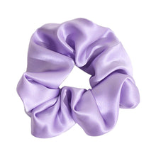 Load image into Gallery viewer, "Silken Hair" Silk Scrunchie Hair Tie - Purple
