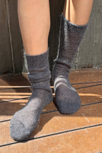 Load image into Gallery viewer, Mohair Veil Socks: Charcoal