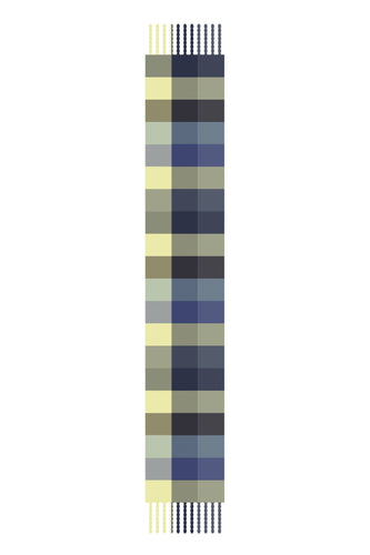 The Reykjavik Scarf - 100% Recycled - Blue Yellow - FW25