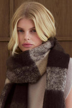 Load image into Gallery viewer, The Reykjavik Scarf - 100% Recycled - Brown Check