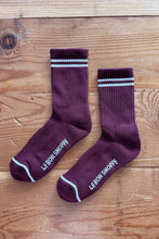 Load image into Gallery viewer, Boyfriend Socks: Maroon