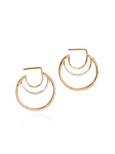 Load image into Gallery viewer, Aella Hoop Earrings - Gold Exterior