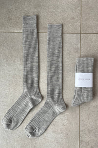 Schoolgirl Socks - Merino Wool Blend Grey