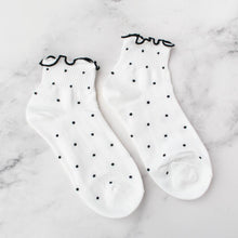 Load image into Gallery viewer, Cute Ruffled Ankle Socks: White