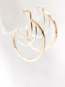 Aella Hoop Earrings - Gold Exterior