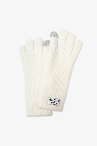 The Recycled Bottle Gloves - Winter White