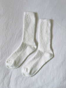 Cottage Socks - White Linen