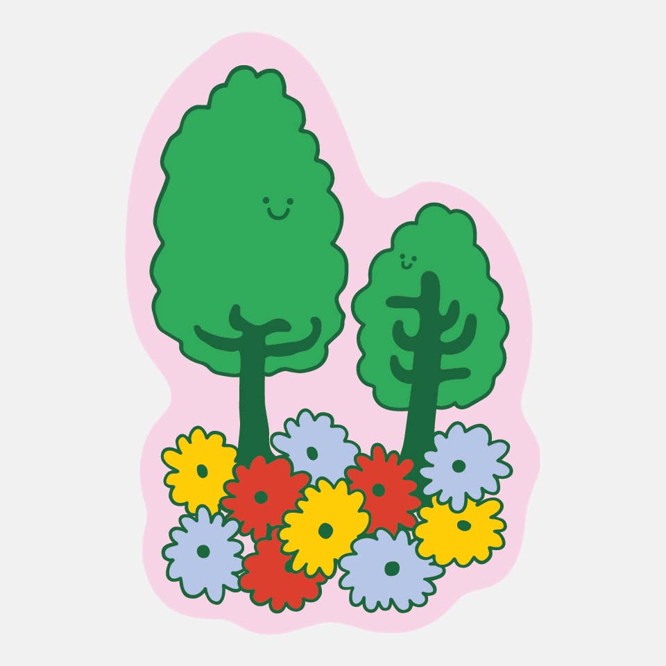 Happy Trees Sticker