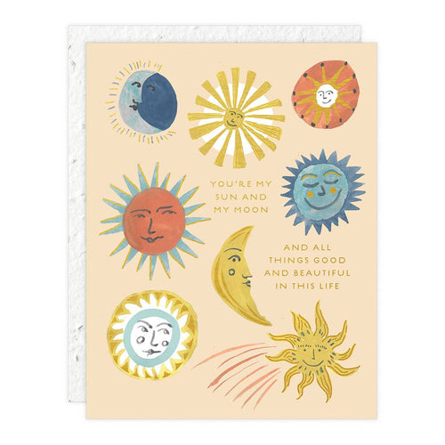 Sun and Moon - Love + Friendship Card