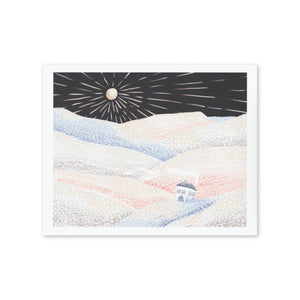 Snowy Mountain Print: 8x10
