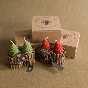 Small Pine Cone Candles - Bittersweet